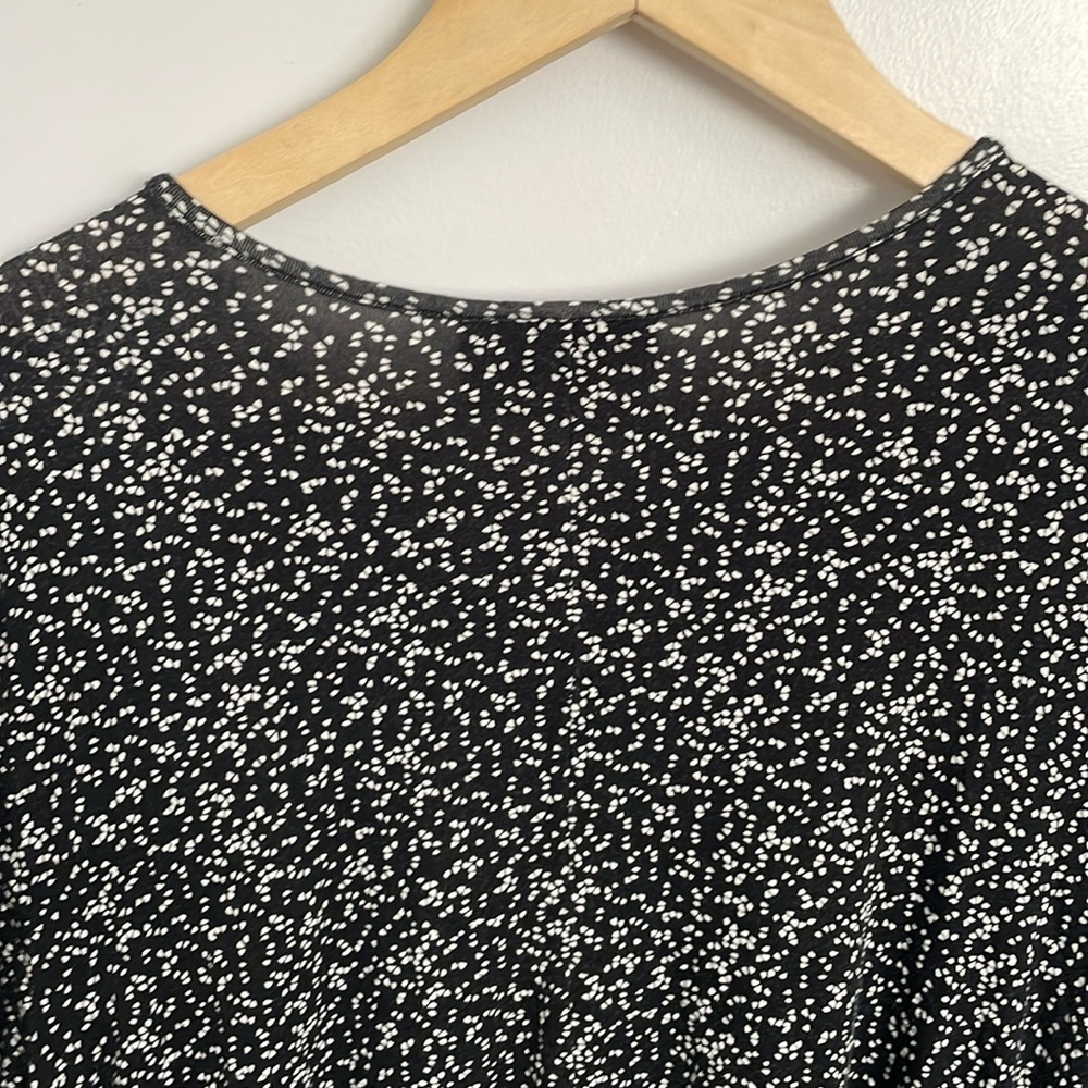 Lane Bryant Black and white Dot Blouse women size 14 - Picture 9 of 9